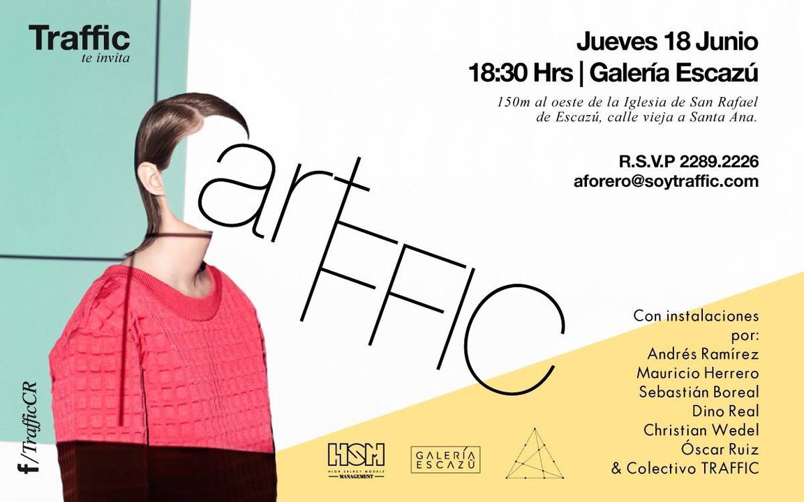 Este jueves están invitados al evento ArtFICC en Galería Escazú, organizado por Traffic, con el apoyo de Equilátero Arte