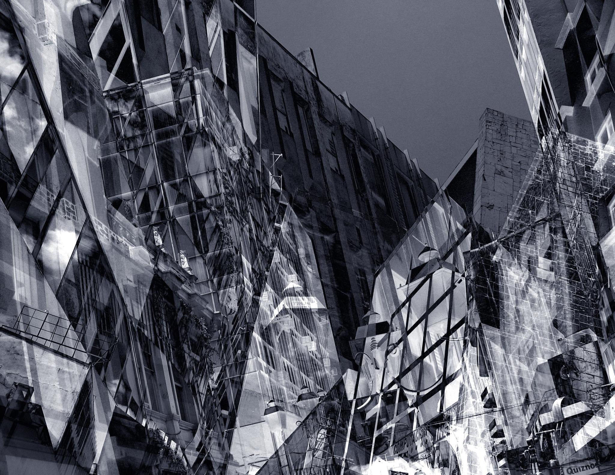 Experimental print/drawing series which dissects the Central Avenue of San José, and its passers-by.

Pieces selected for Bienal La Joven Estampa 2007, Casa de las Américas, Havana and Ingráfica Festival 2008, Cuenca, Spain, among others.

This image: Edificaciones-1